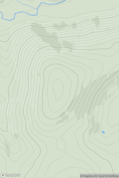 Thumbnail image for Dod Law [Firth of Forth to the River Tweed] [NT374509] showing contour plot for surrounding peak